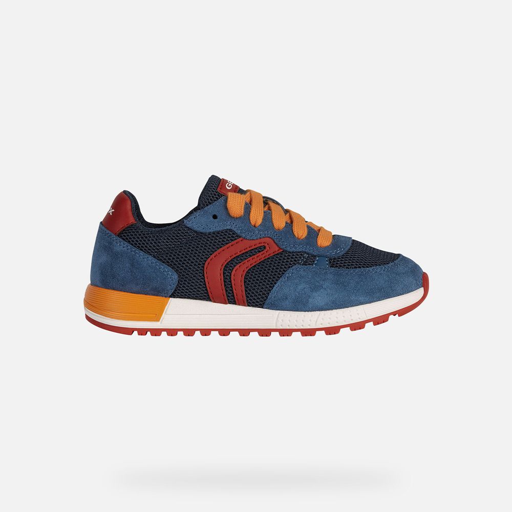 Geox Sneakers Navy/Red Alben - Geox Boys Shoes - DSBIEJ205